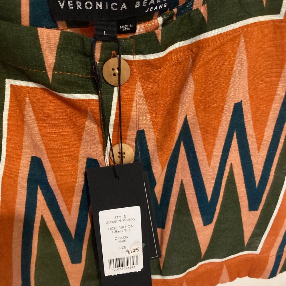 NWT Veronica Beard  size L cotton/linen
